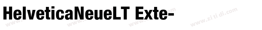 HelveticaNeueLT Exte字体转换